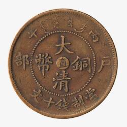 Coin - 10 Cash, Chihli, China, 1906-1910