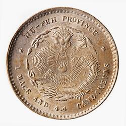 Coin - 20 Cents, Hupeh, China, 1895-1907