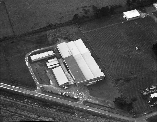 Negative - Aerial View of Repco Automotive Parts Co, Bayswater, Victoria, 20 May 1967