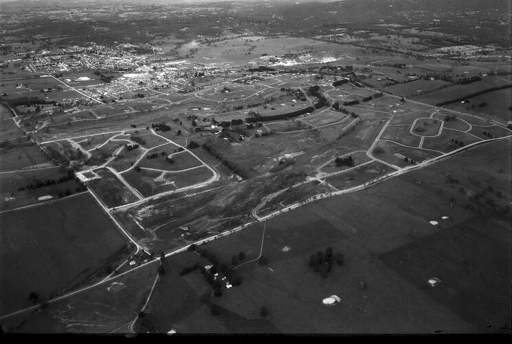 Negative - Aerial View of Lilydale & Surrounding Area, Victoria, 20 Jul 1968