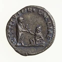 Coin - Denarius, Emperor Hadrian, Ancient Roman Empire, 134-138 AD