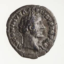 Coin - Denarius, Emperor Antoninus Pius, Ancient Roman Empire, 158-159 AD