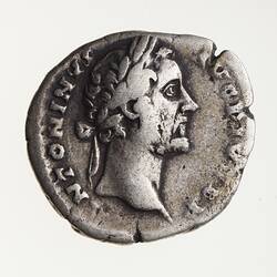 Coin - Denarius, Emperor Antoninus Pius, Ancient Roman Empire, 158-159 AD