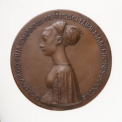 Electrotype Medal Replica - Cecilia Gonzaga, 1447