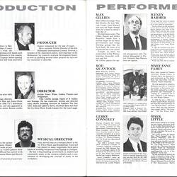 Booklet - Victorian Arts Centre, 'Strike A Light', 1987