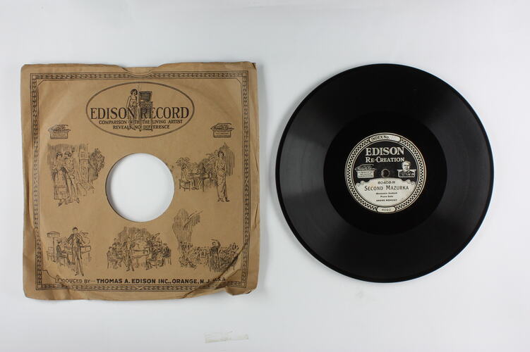 Disc Recording - Edison, Double-Sided, 'Second Mazurka' & 'Fantaisie-Impromptu', 1919-1929