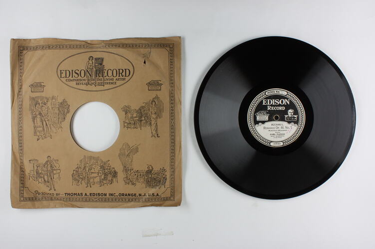 Disc Recording - Edison, Double-Sided, 'Romance Op. 44, No. 1' & 'Melody', 1926-1929