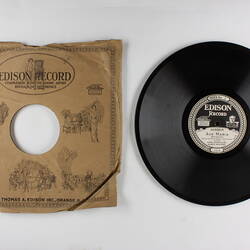 Disc Recording - Edison, Double-Sided, 'Ave Maria' and 'Explanatory Talk', 1919-1929
