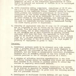 Main Report - Esma Banner, International Refugee Organization, Germany, circa 1950