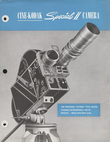 Cover page with angled photograph of camera.