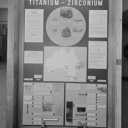 Titanium-Zirconium display, Institute of Applied Science (Science Museum), Melbourne, 1960s