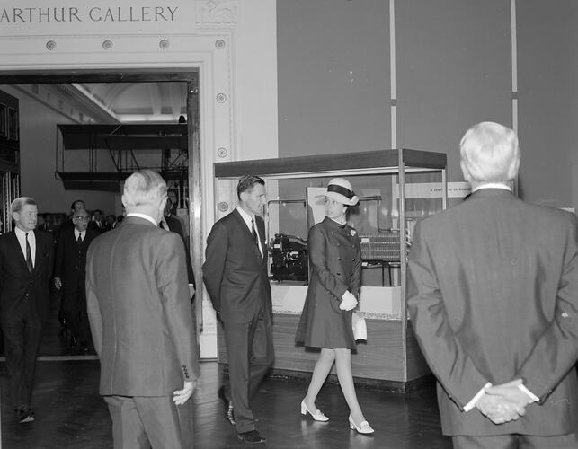 Royal Family Visit to the Museum, Swanston Street, Victoria, 1970