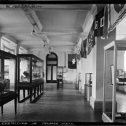 Glass Negative - Ship Exhibition in Palmer Hall, Institute of Applied Science of Victoria (Science Museum), Swanston Street, Melbourne, circa 1960s