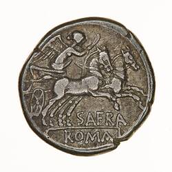 Coin - Denarius, Ancient Roman Republic, 150 BC - Reverse