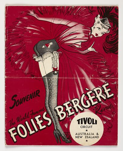 Theatre Programme - 'Folies Bergere Revue', Tivoli Circuit, 1950s, Front Cover