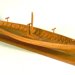 Model view from above, to stern port side.