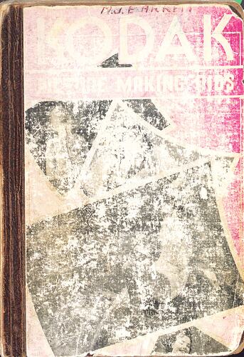 Cover page with damaged graphics and faded text.