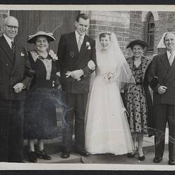Photograph - Sheila & Eric Philpott Wedding, Melbourne, Australia, 22 Jan 1955