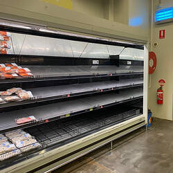 Digital Photograph - Empty Aisles, Mince Meat, LaManna Supermarket, Essendon Fields, March 2020