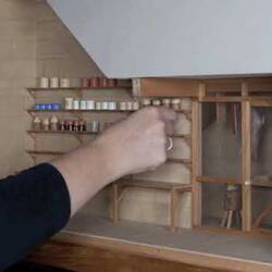 Stop motion video of the Pendle Hall larder being assembled
