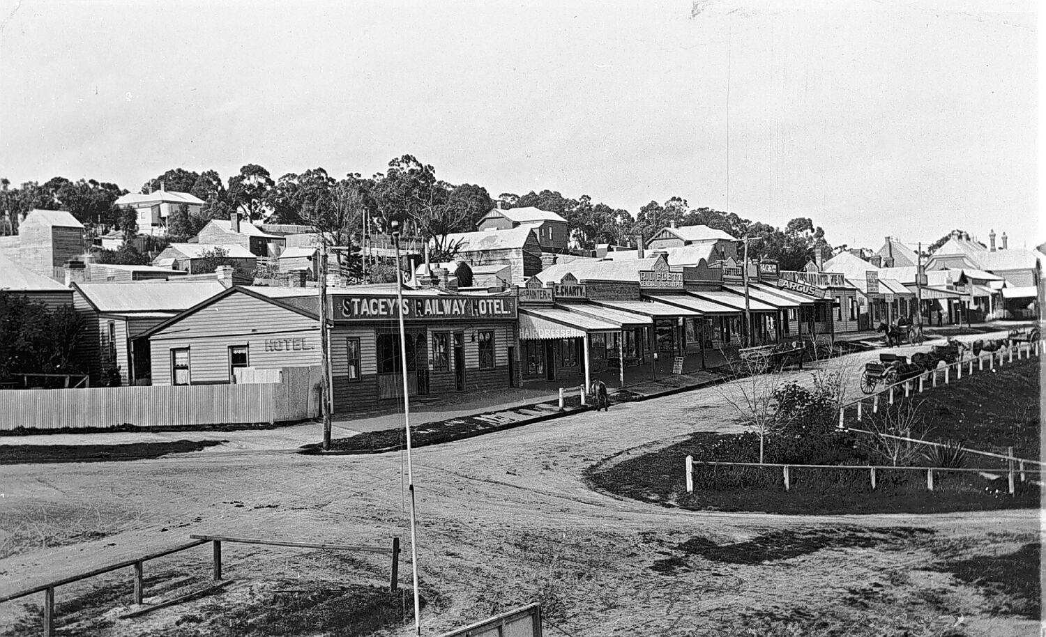 Negative - Stacey's Railway Hotel on Main Street, Bunyip, Victoria ...