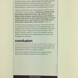 HT 56070, Brochure - 'Misconceptions About Islam', Victorian Mosque Open Day, 17 Mar 2019 (RELIGIONS), Document, Registered