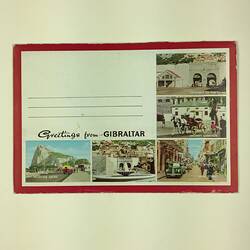 HT 54752, Postcard Envelope - Greetings from the Rock, Gibraltar, 1967 (MIGRATION), Document, Registered