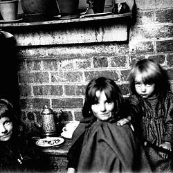 Negative - Kathleen Beckett's Tea Party, Northcote, Victoria, Oct 1898