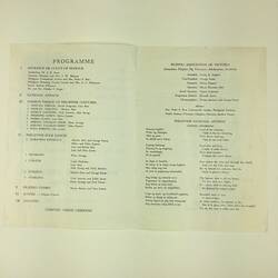 HT 57774, Program -  Philippine Independence Day Celebration, Filipino Association of Victoria, Hawthorn, 14 Jun 1969 (CULTURAL IDENTITY), Document, Registered