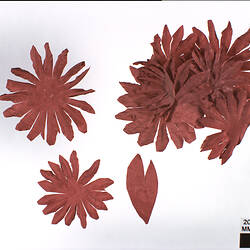 Artificial Flowers - Dark Red, circa 1950s-1970s