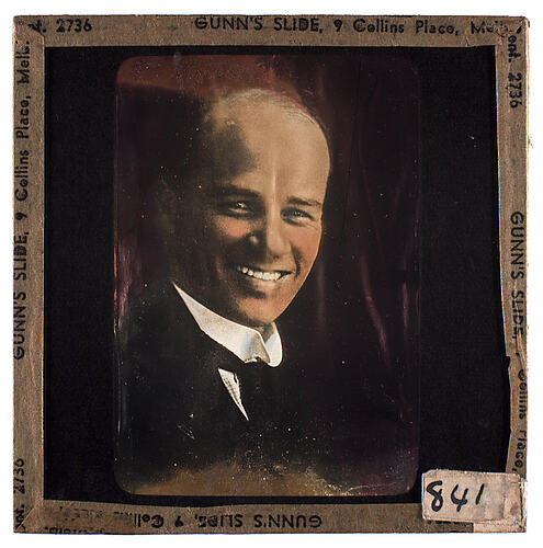 Lantern Slide - Universal Opportunity League, Male Portrait