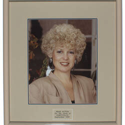 Photograph - Prue Acton, Framed, 1987