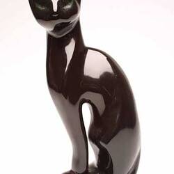 Figurine - Black Cat, Large, Black Cat Cafe, Fitzroy, 2000