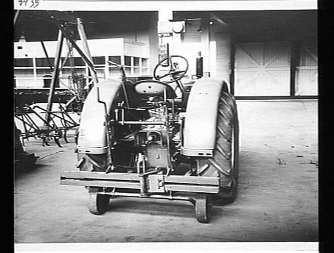 TOOL-BAR FITTED WITH DEPTH WHEELS. NOV 1948