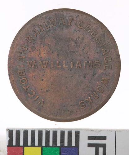 Medal - Victorian Railways Carriage Works,c. 1900 AD