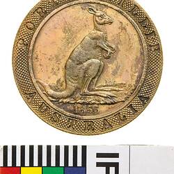 Electrotype Coin Replica - 2 Ounces, Kangaroo Office, Melbourne, Victoria, Australia, 1853