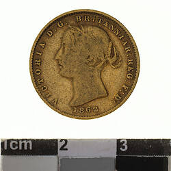 Coin - Half Sovereign, Australia, 1862