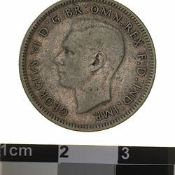 Coin - 1 Shilling, Australia, 1944
