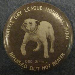 Badge - 'Wattle Day League Hospital Wing', Australia, 1917