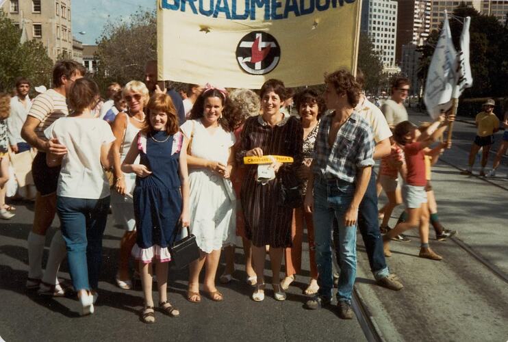 Digital Photograph - Palm Sunday Peace March, East Melbourne, 1985