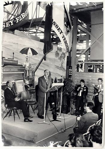 Photograph - Premier Bolte Speaking at the Official Opening of the Sunshine Foundry, 16 Nov 1967