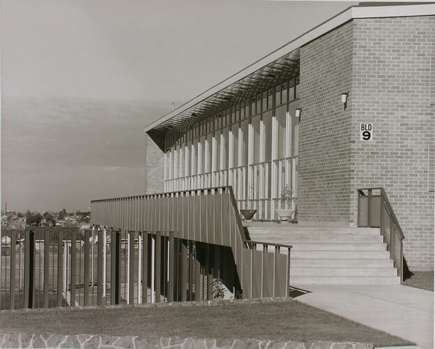 Photograph - Kodak Australasia Pty Ltd, Exterior View of Amenities Building 9, Kodak Factory, Coburg, circa 1965
