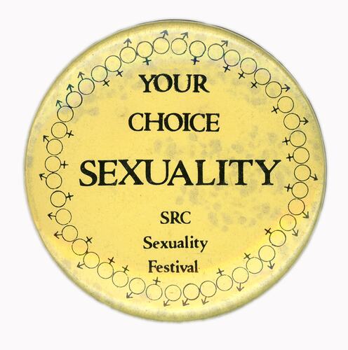 Badge - Your Choice Sexuality, circa 1986