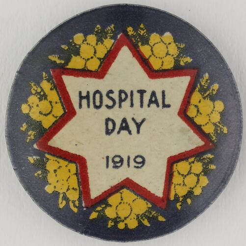 Badge - 'Hospital Day', World War I, 1919