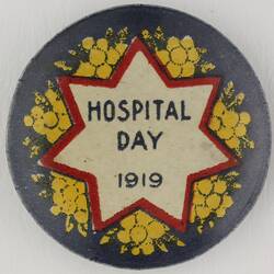 Badge - 'Hospital Day', World War I, 1919