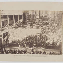 Photograph - Opening Ceremony, Great Hall, Exhibition Building, 1 Oct 1880