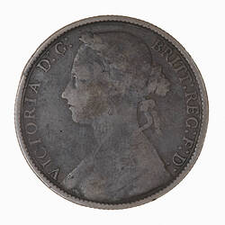 Coin - Penny, Queen Victoria, Great Britain, 1878 (Obverse)