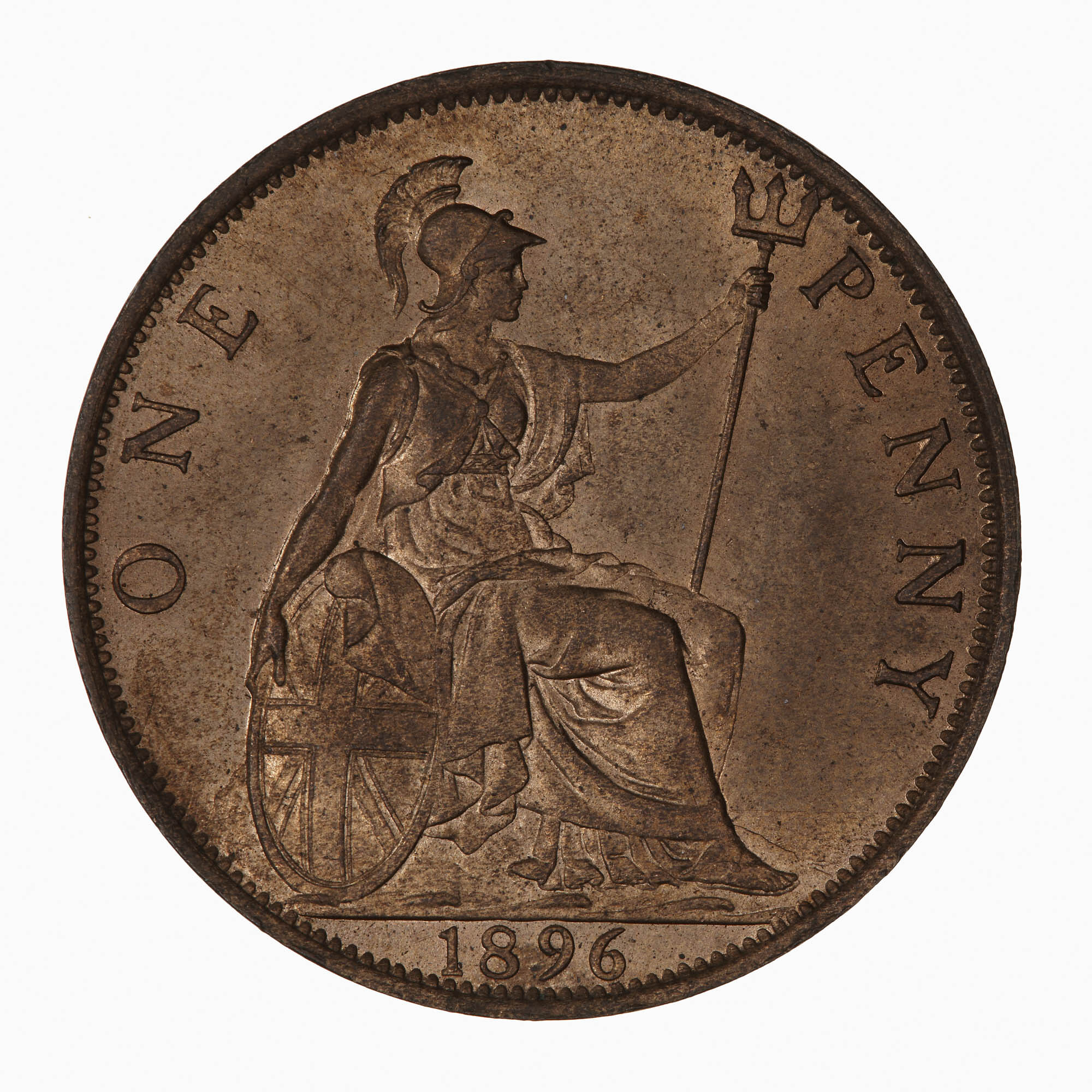 Coin Penny Queen Victoria Great Britain 1896