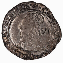 Coin - Sixpence, Charles I, Great Britain, 1639-1640 (Obverse)