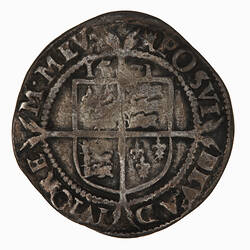 Coin - Sixpence, Elizabeth I, England, Great Britain, 1571 (Reverse)
